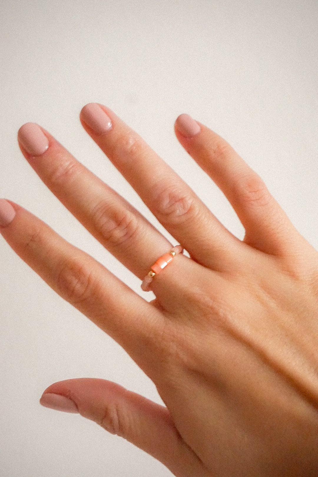 Anillo Piedra Solar y Concha
