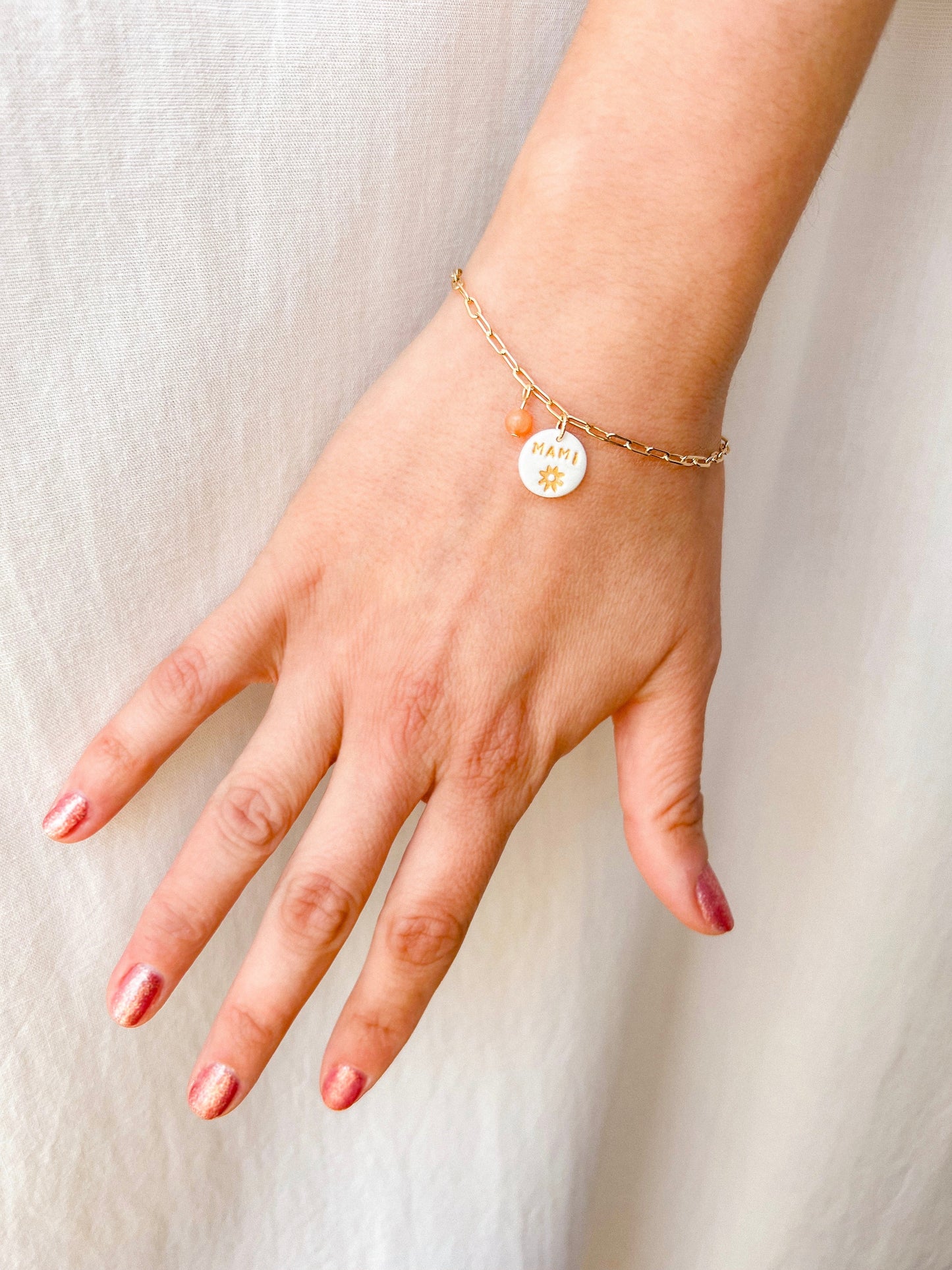 Pack Pulsera Mami + Postal Flores Preservadas