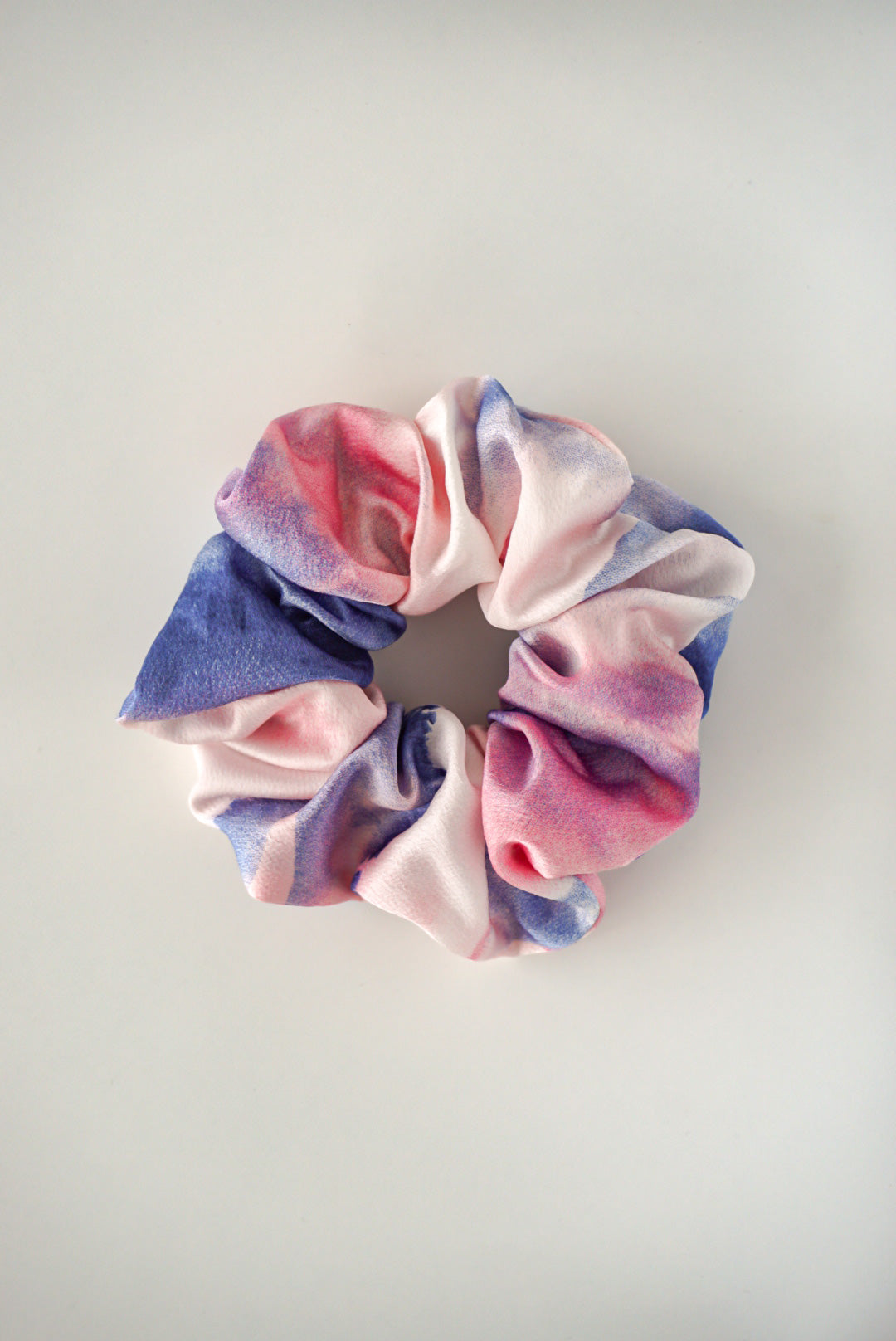 Scrunchie Tie Dye Rosa-Lila Satin