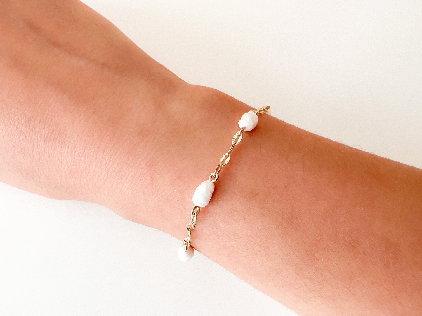 Pulsera Perlas Irregulares
