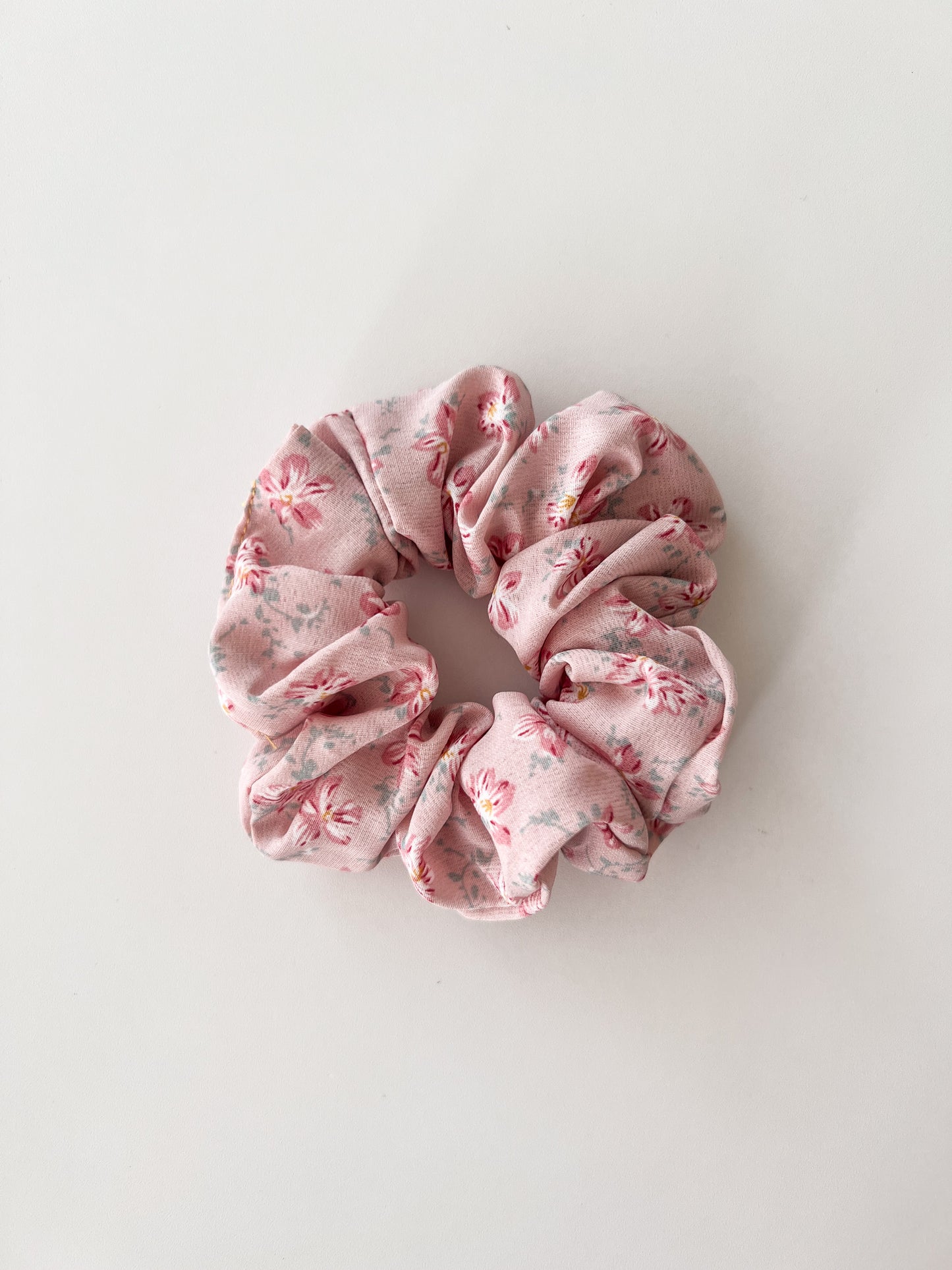 Scrunchie Flores Rosa