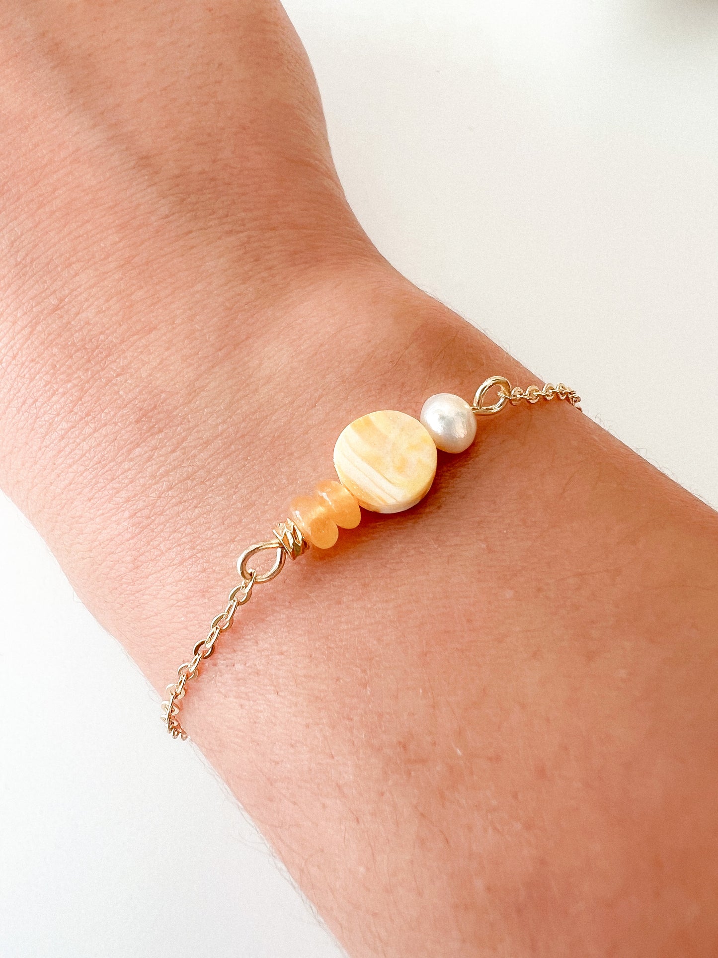 Pulsera Marmolado Amarillo