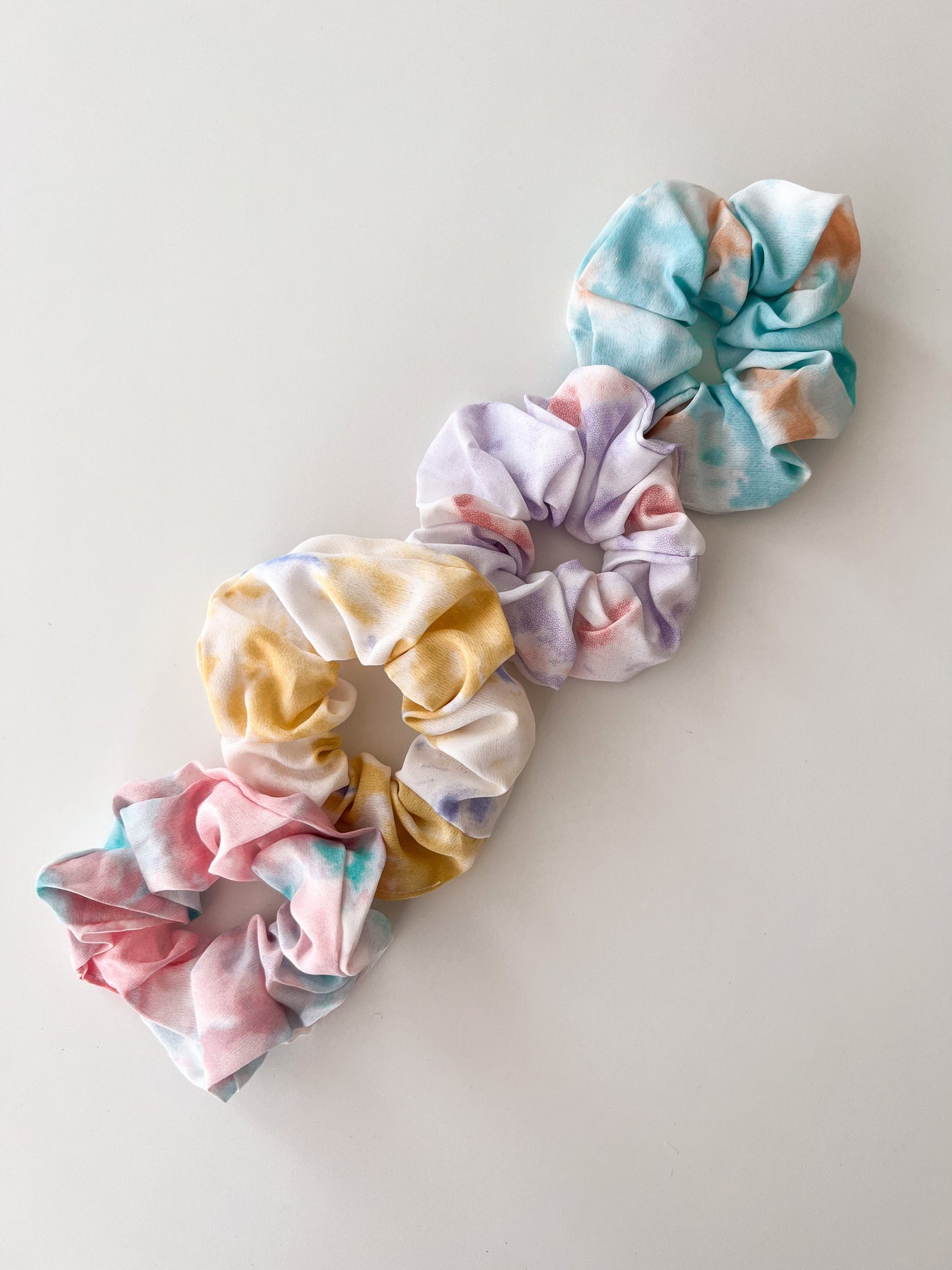 Scrunchie Tie Dye Amarillo-Lila
