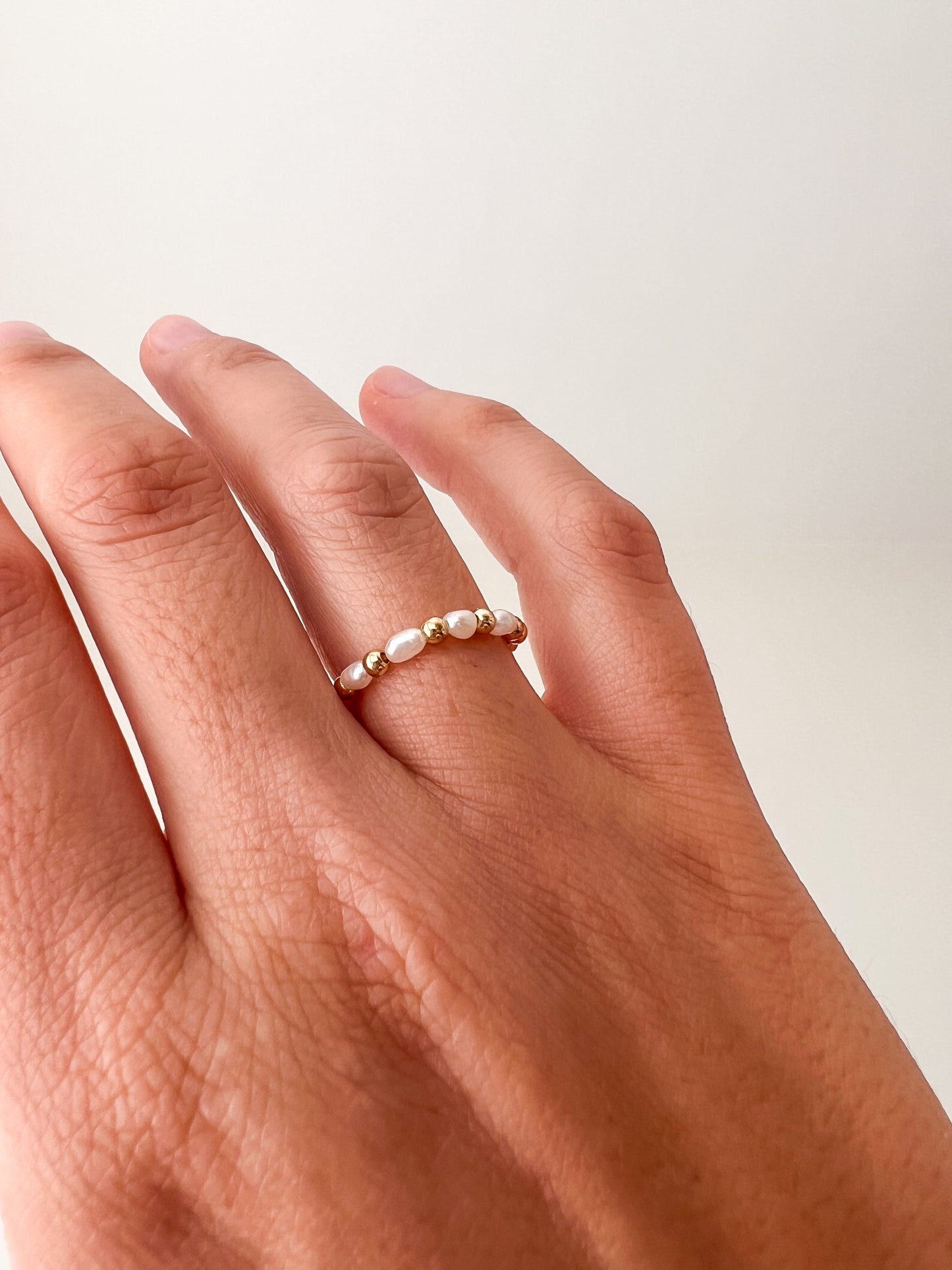 Anillo Mini Perlas