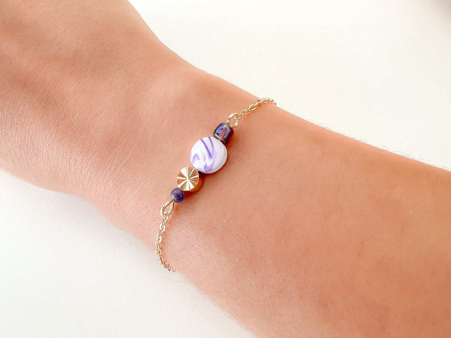 Pulsera Marmolado Violeta