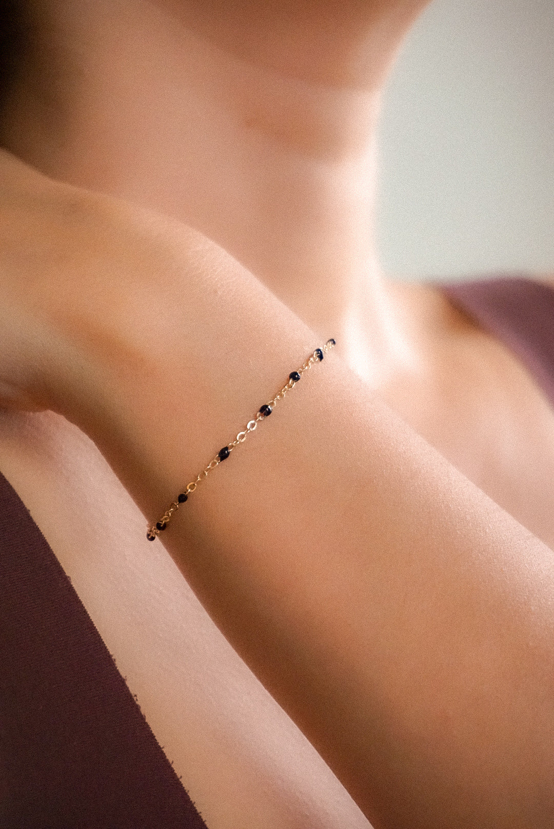 Pulsera Puntitos Negro