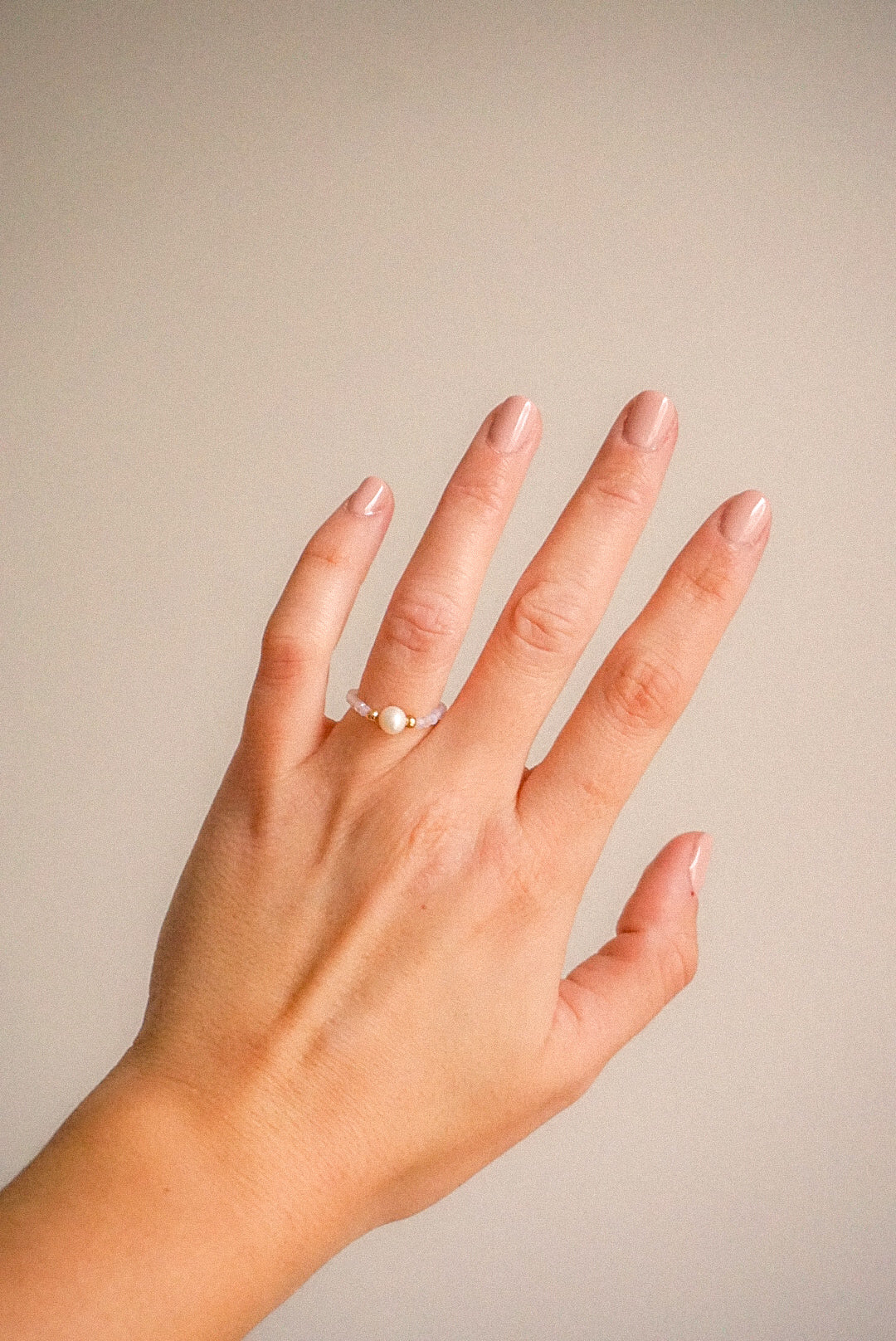 Anillo Ópalo y Perla