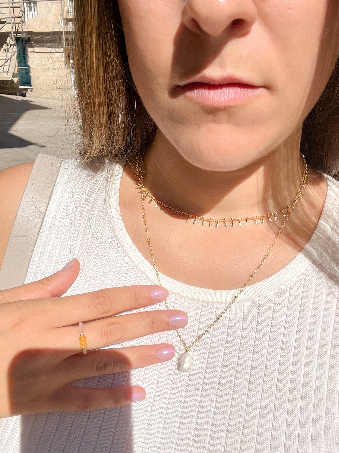 Colgante Perla Irregular Grande