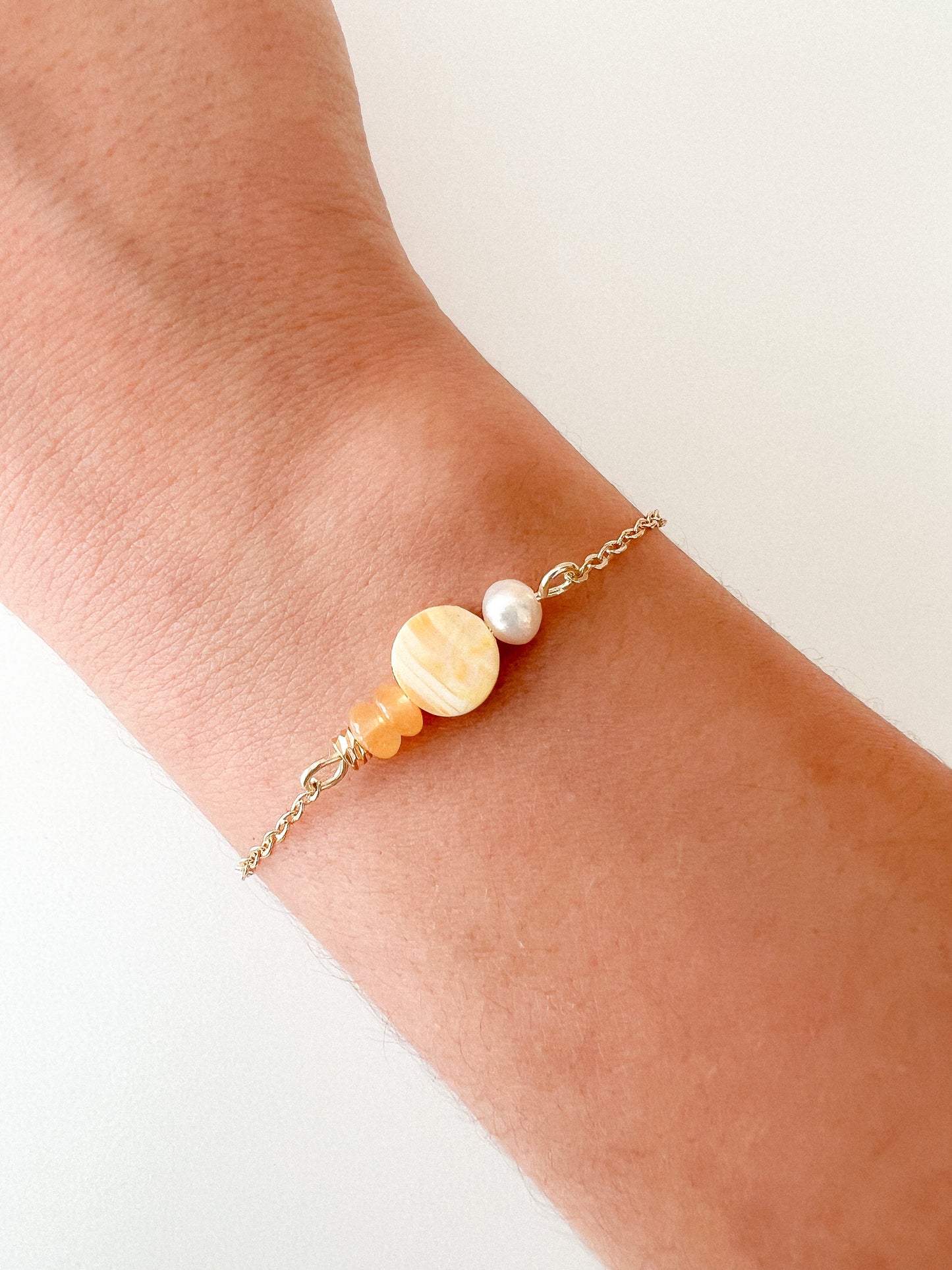 Pulsera Marmolado Amarillo