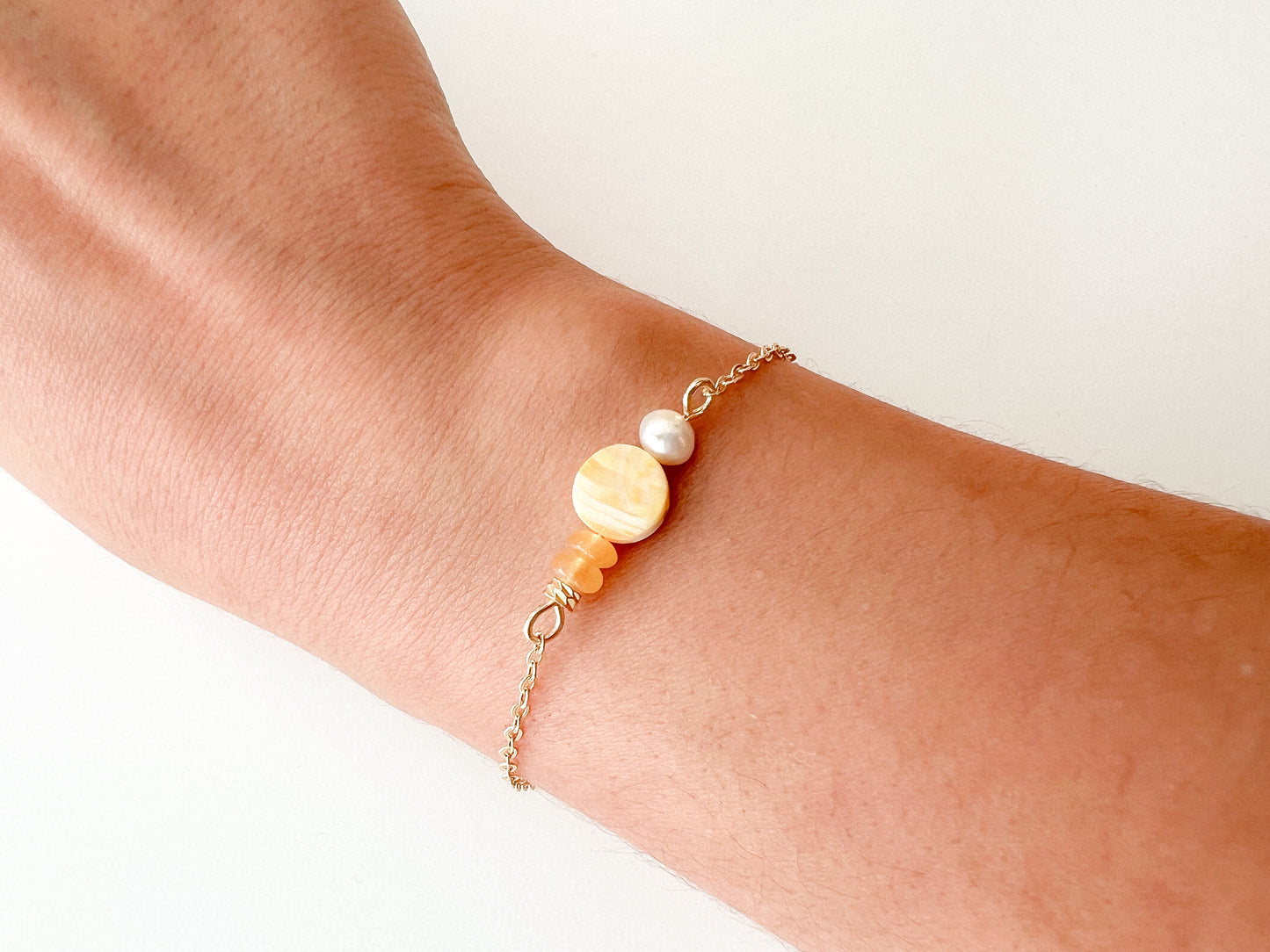 Pulsera Marmolado Amarillo