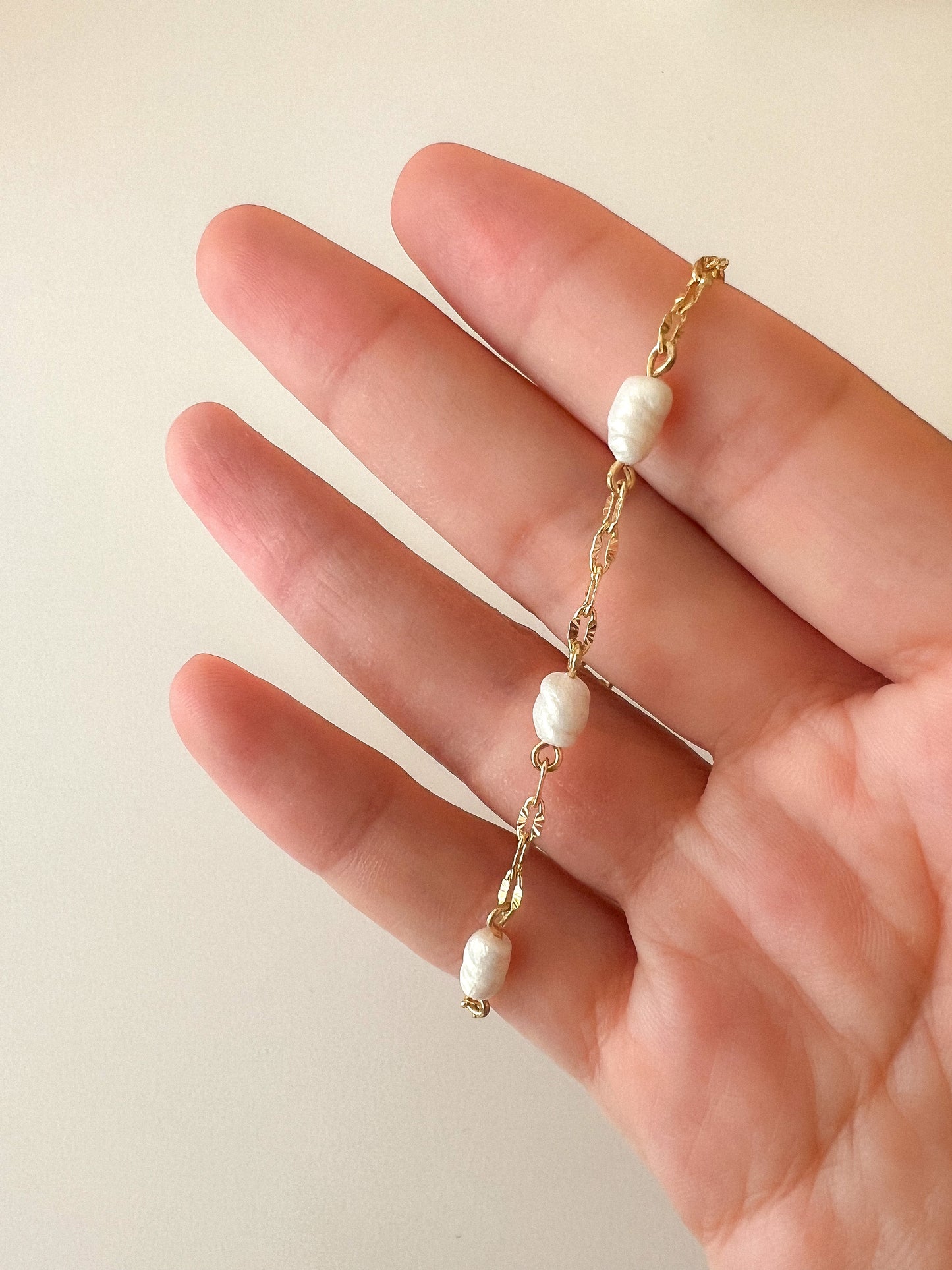 Pulsera Perlas Irregulares