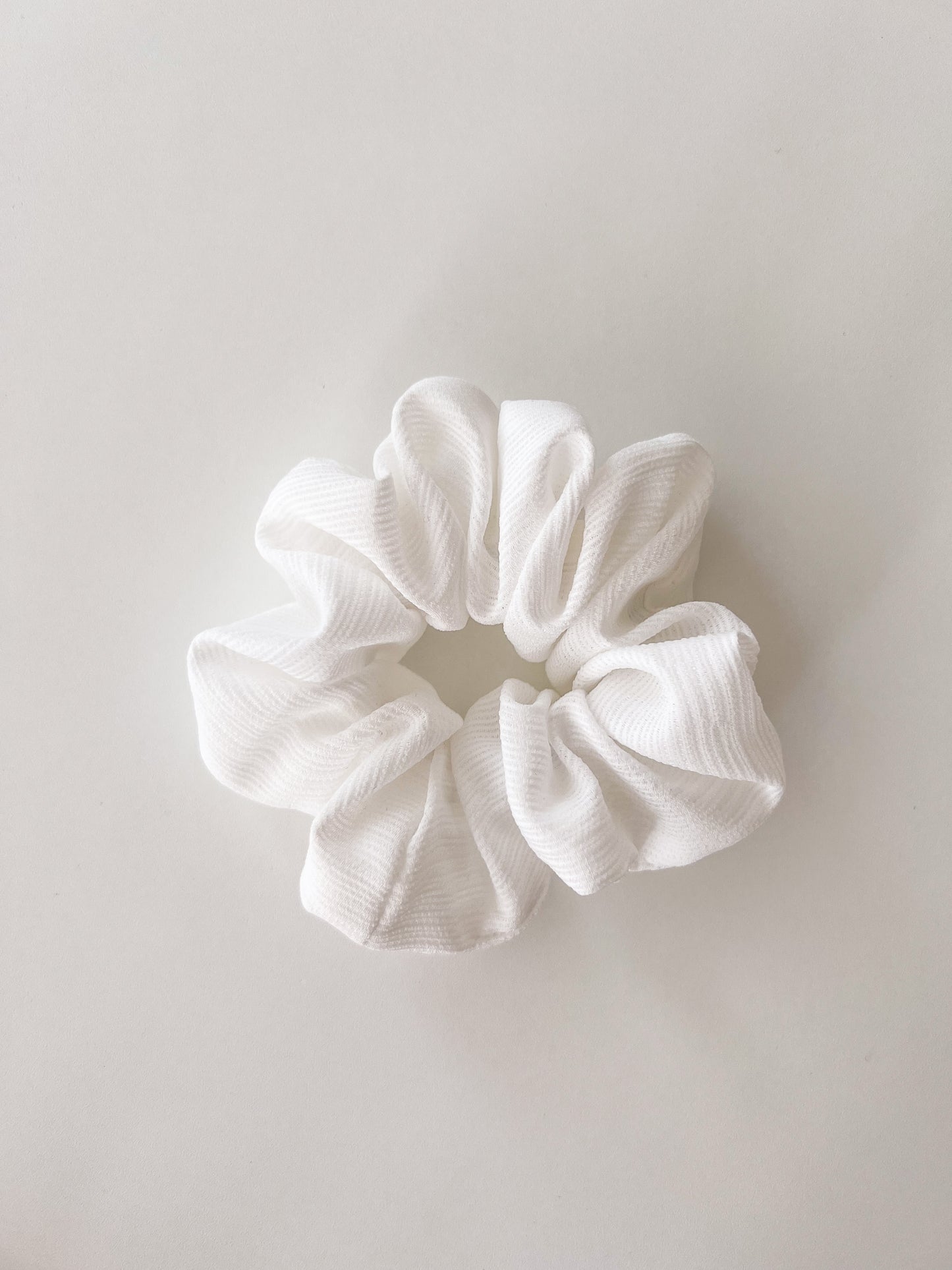 Scrunchie Textura Blanca