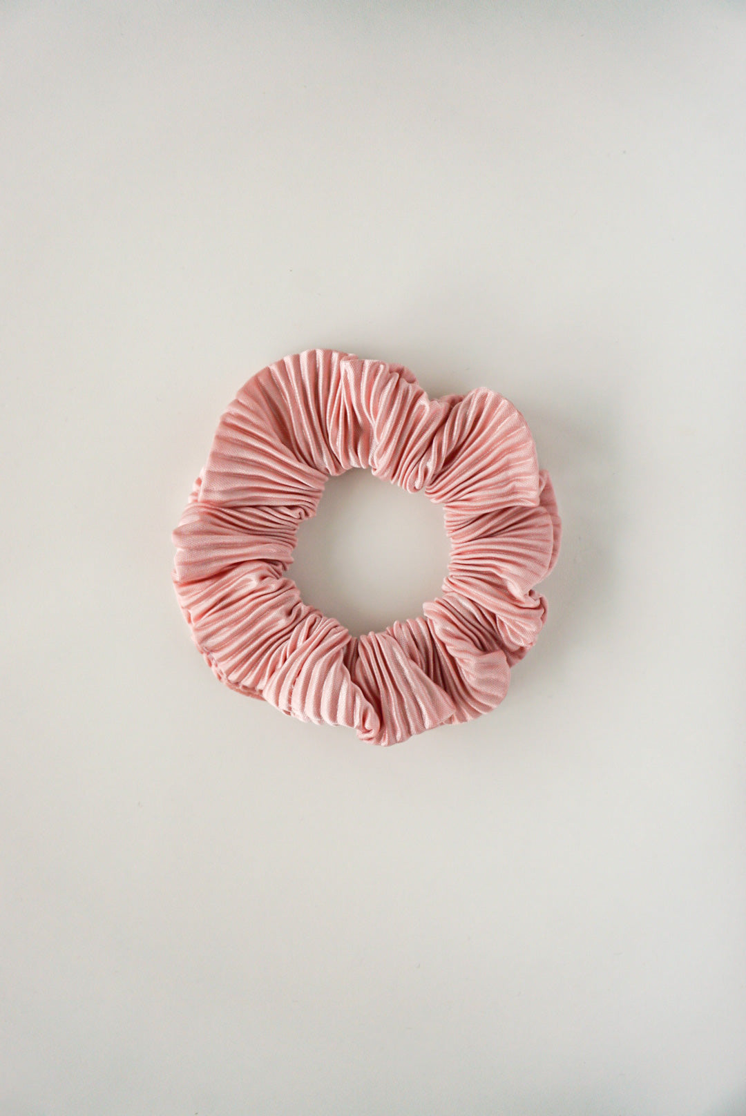 Scrunchie Textura Líneas Rosa
