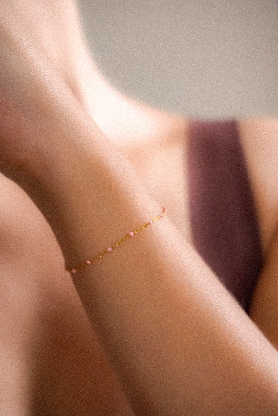 Pulsera Puntitos Rosa