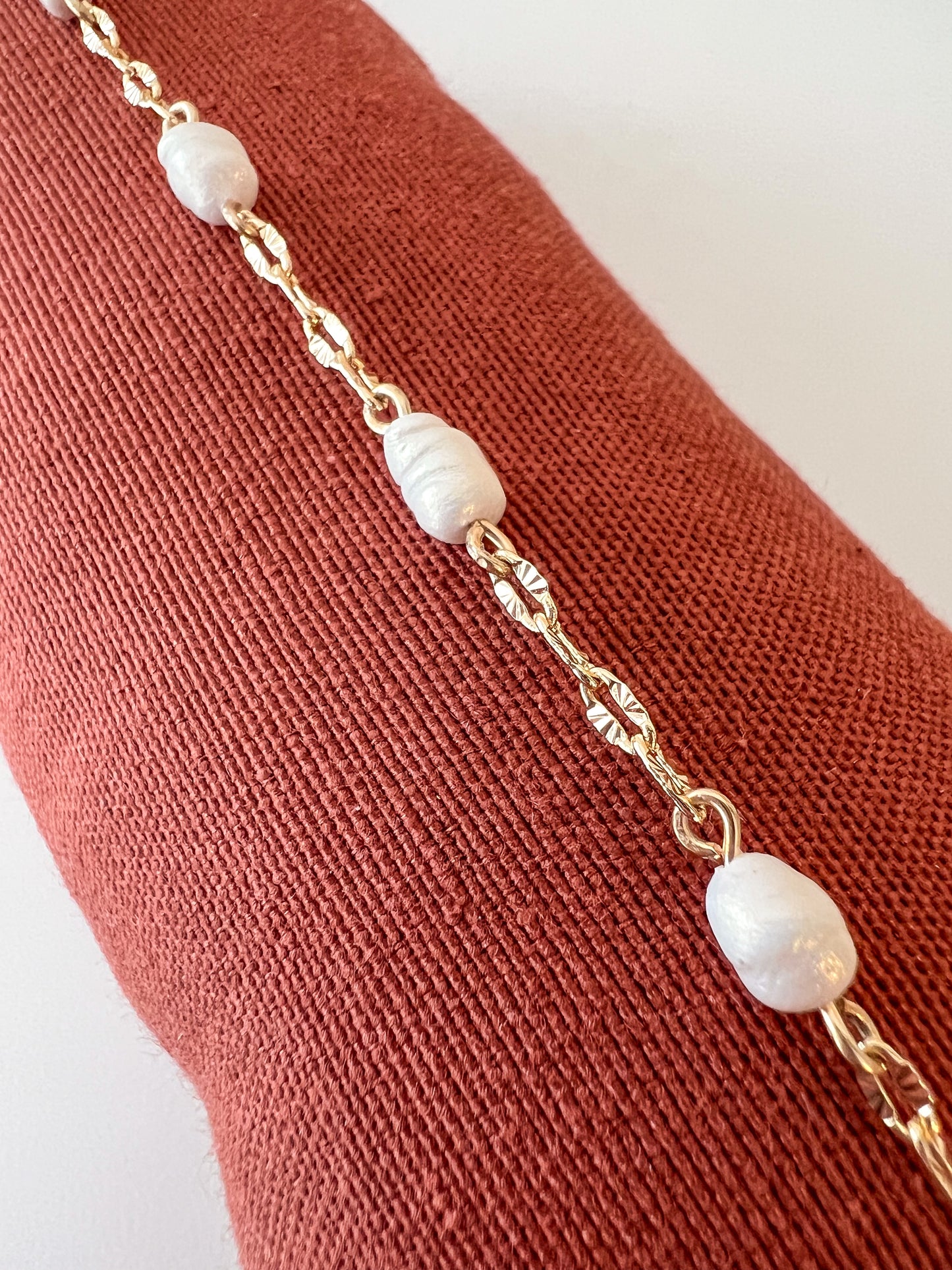 Pulsera Perlas Irregulares