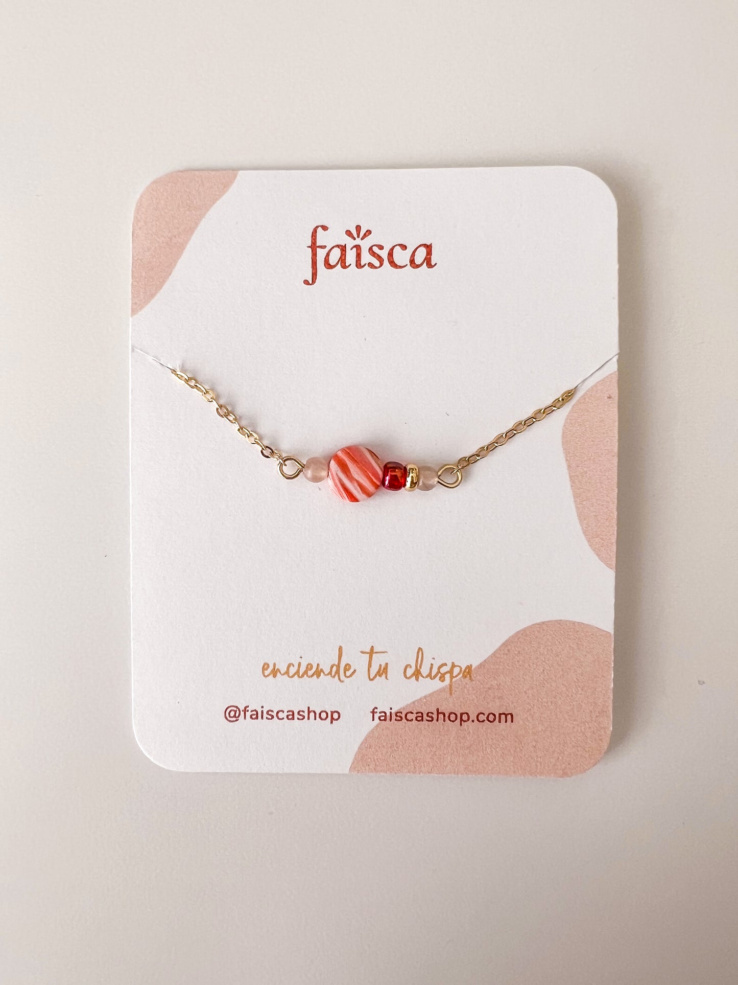 Pulsera Marmolado Rojo