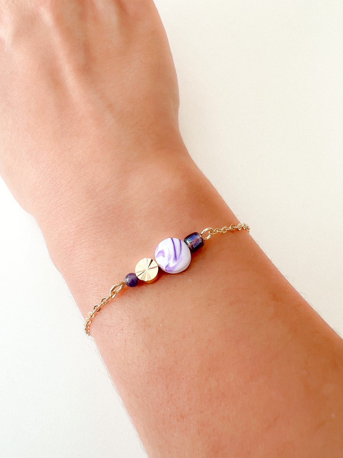 Pulsera Marmolado Violeta