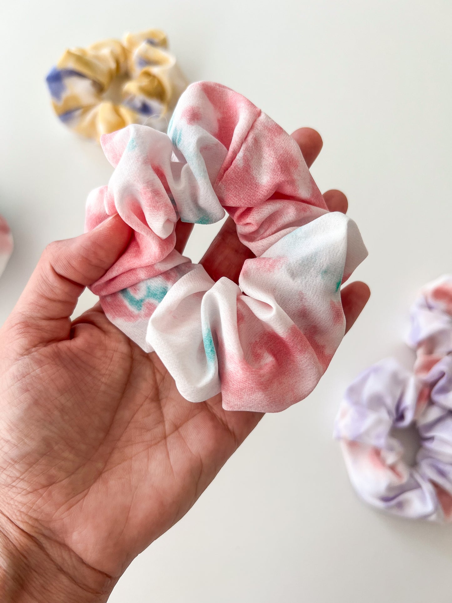 Scrunchie Tie Dye Rosa-Azul
