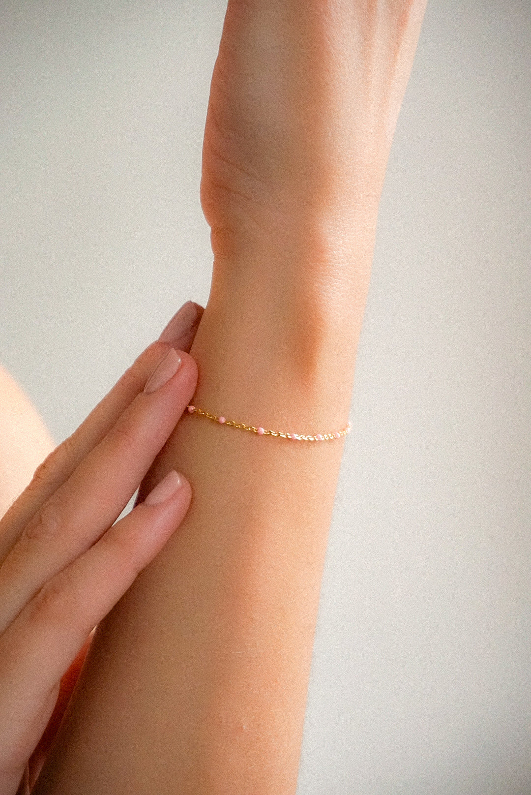 Pulsera Puntitos Rosa