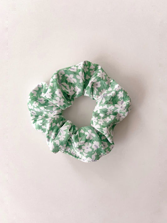 Scrunchie Flores Verde