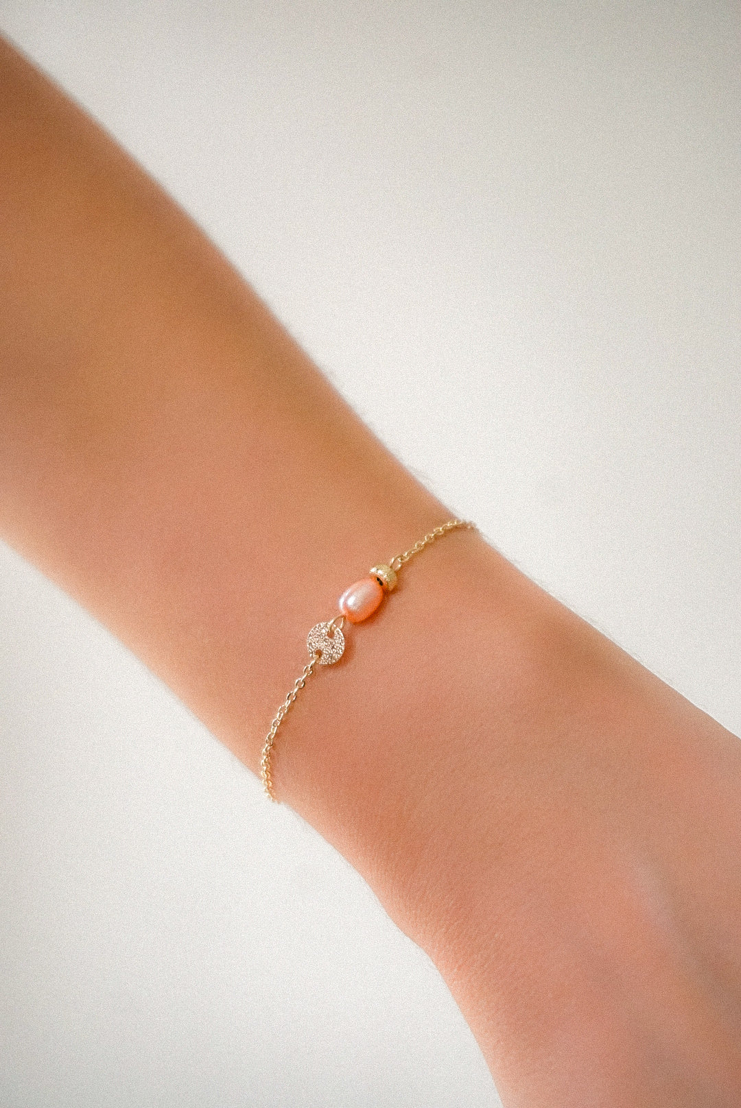 Pulsera Perlas Rosa