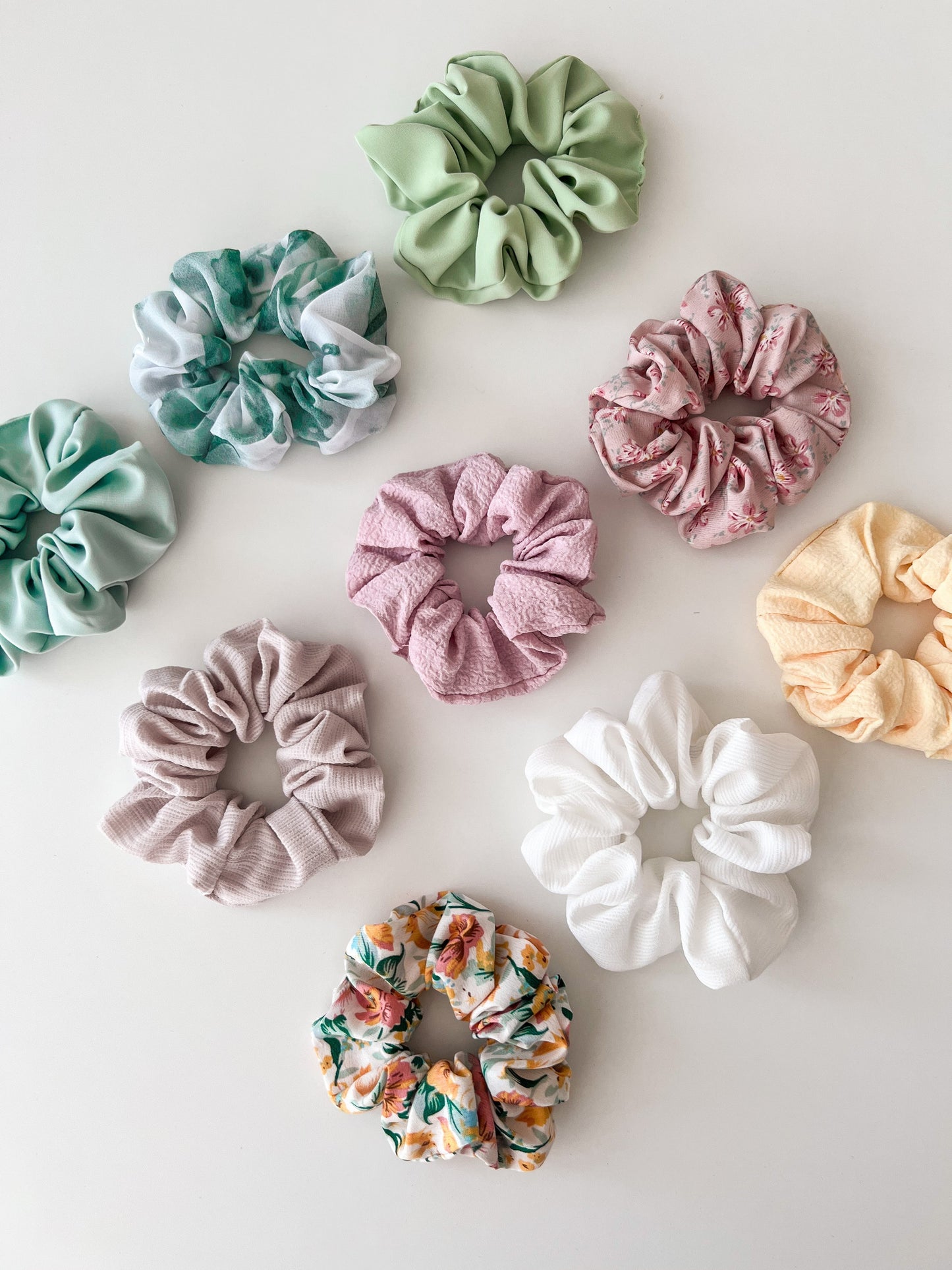 Scrunchie Textura Blanca