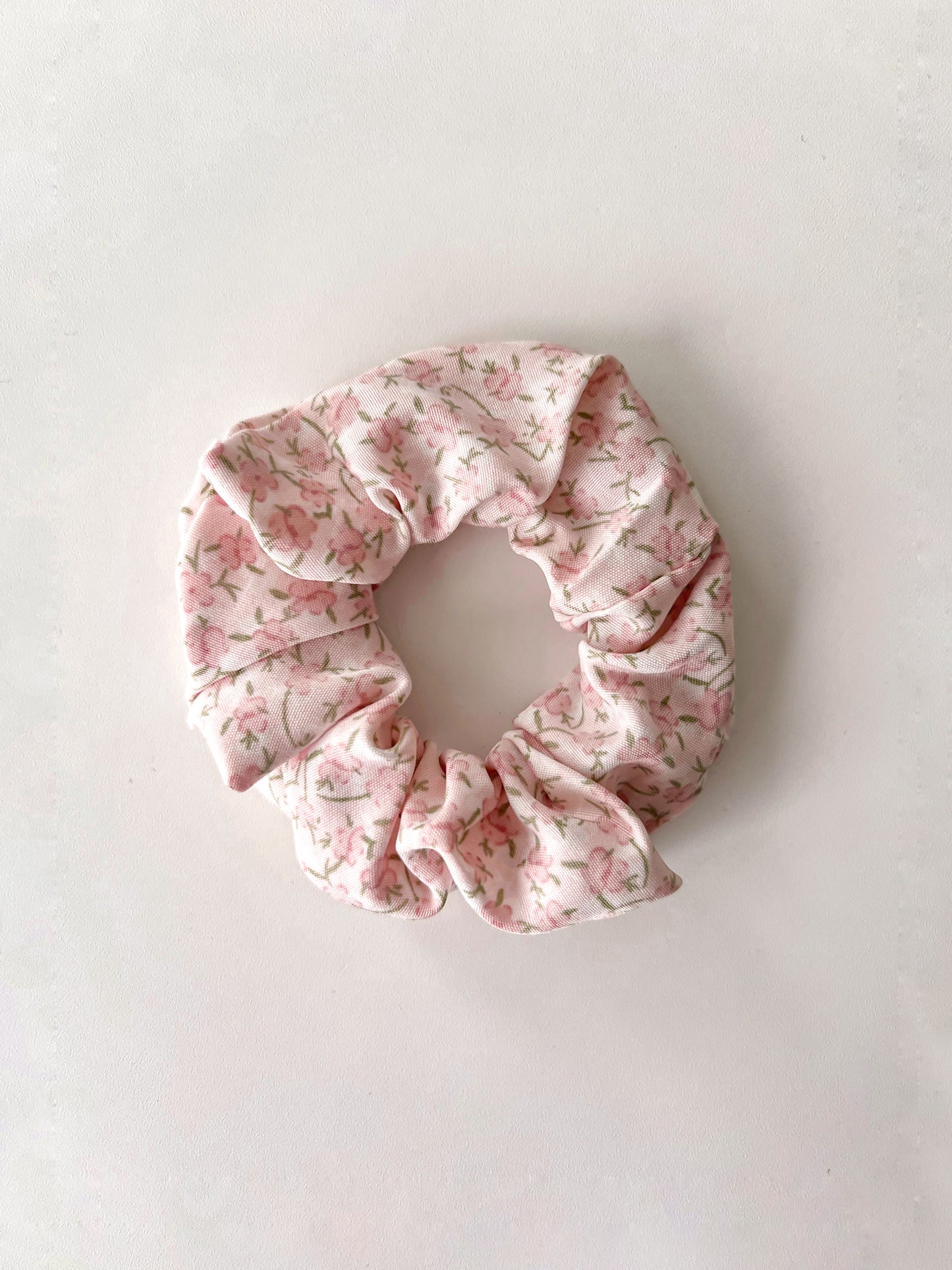 Scrunchie Flores Rosa