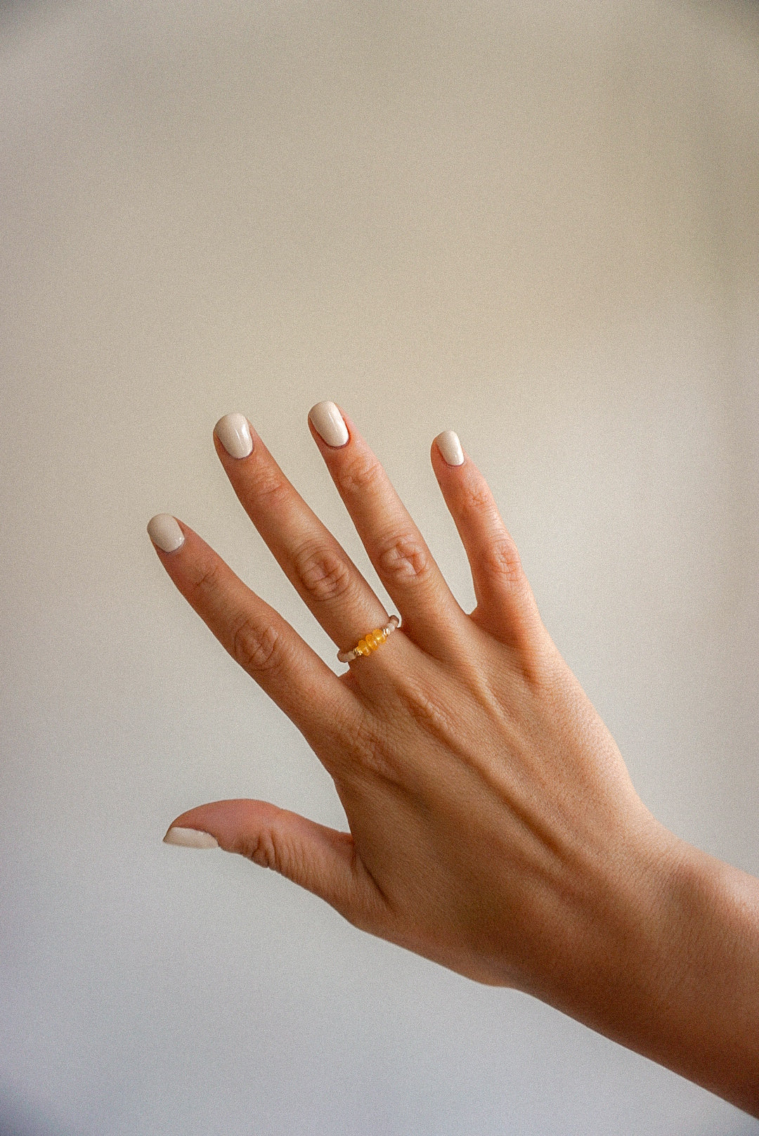 Anillo Tres Bolas Amarillo