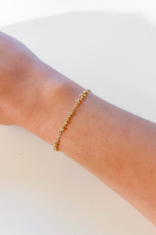 Pulsera Racimo Dorado